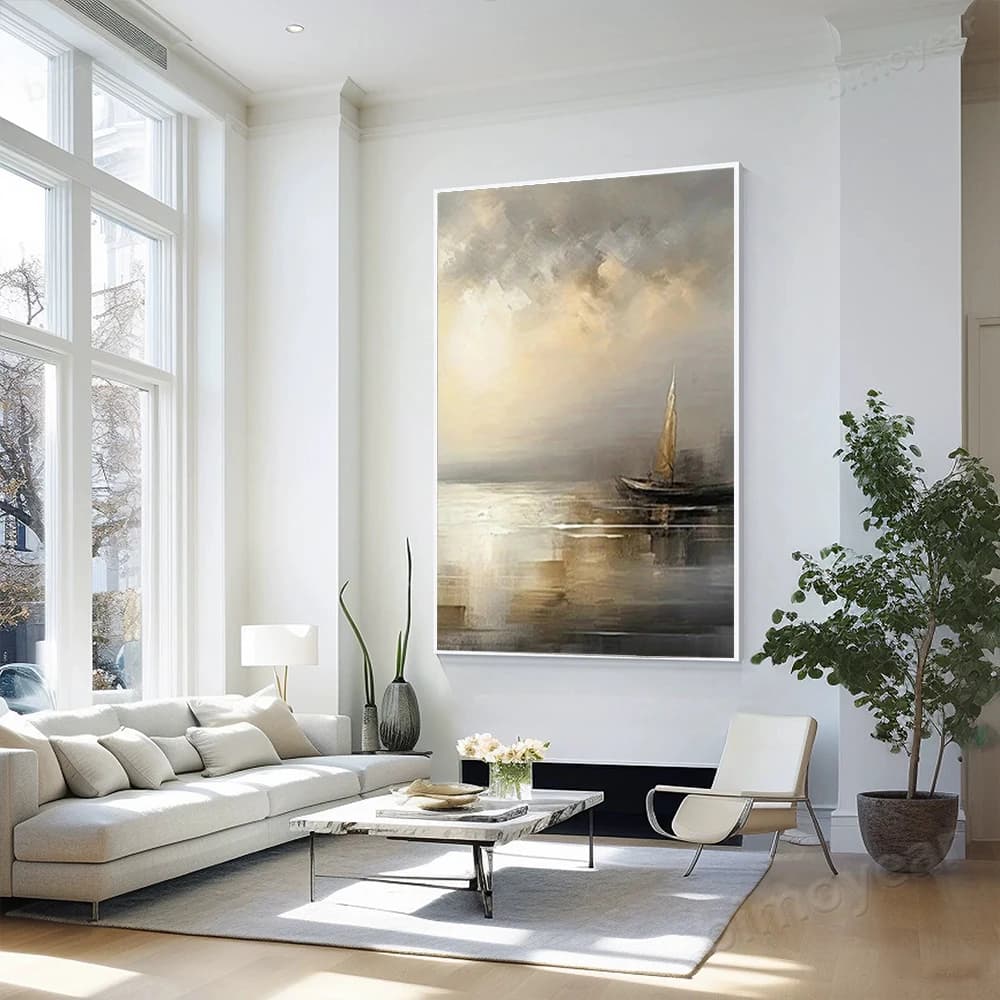100% Hand Painted Abstract Oil Painting Golden Wings pattern Wall Art Picture On Canvas Mural For Living Room Home Decor Paint