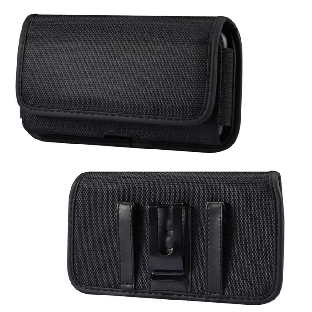 Oxford Belt Clip Phone Bag Horizontal Style Durable Waist Pouch Phone Cover Wear-resisting Attached Phone Oxford Cover Pouch