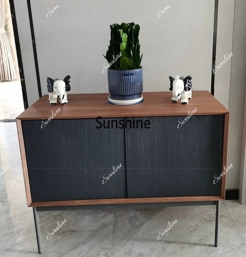 Italian minimalist TV side cabinet Modern decorative cabinet Italian minimalist side cabinet