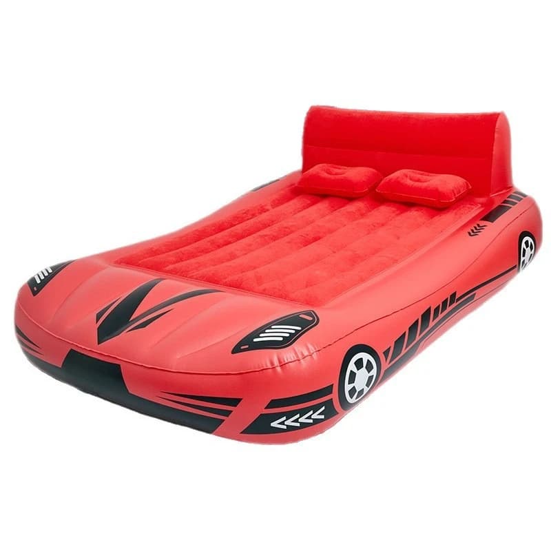 Voice inflatable bed Outdoor home camping cartoon inflatable mattress, air cushion inflatable bed is automatically inflated