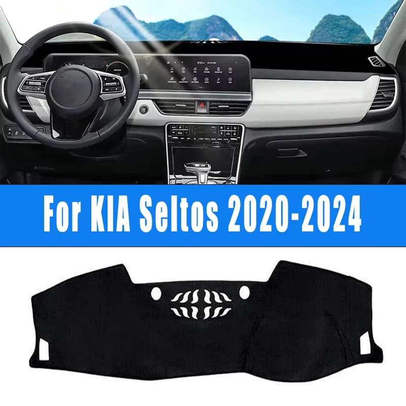 For KIA Seltos 2020-2024 Car Dashboard Mat Dash Cover Central Control Pad Custom Nonslip Cape Sunshade Accessories 2023 2022