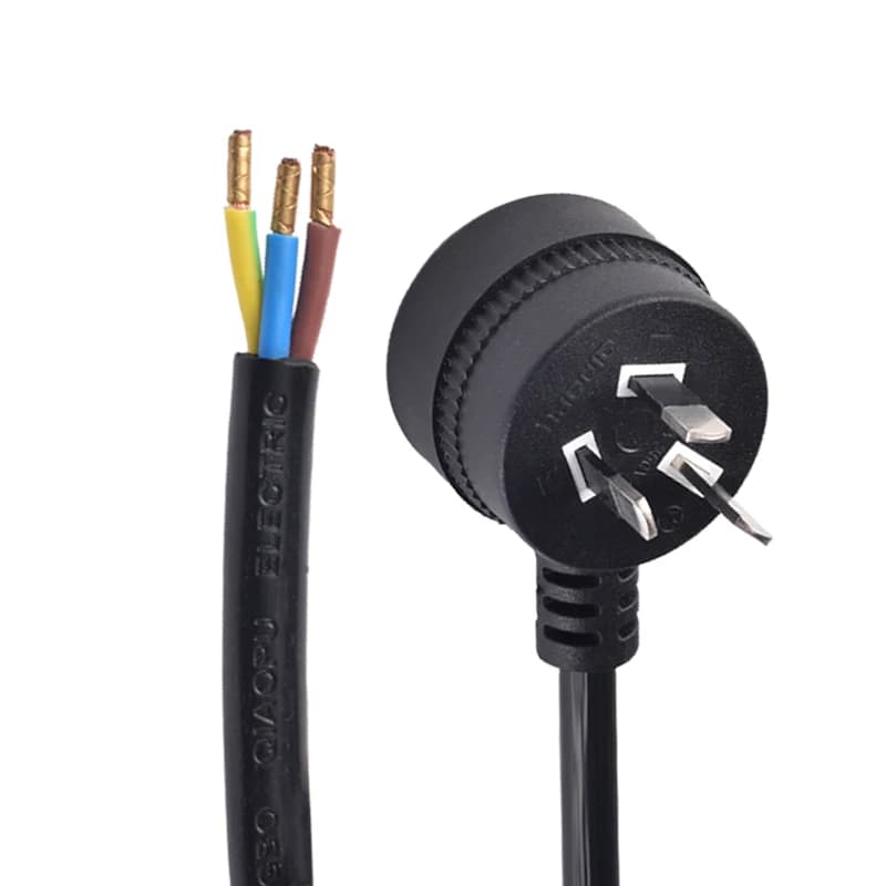 2pcs  SAA Standard Custom Factory Power Cord Extension for Industrial Equipment Home Appliances Made Durable Rubber for