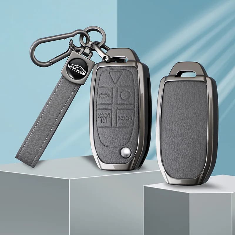 Zine Alloy Car Key Case Shell Holder Cover For Volvo XC90 XC70 S80 S60 S40 V70 V50 C30 C70 5 Buttons Car Key Protector Accessory