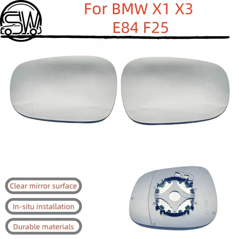 For BMW X1 X3 E84 F25 Rearview Mirror Glass With Heating.