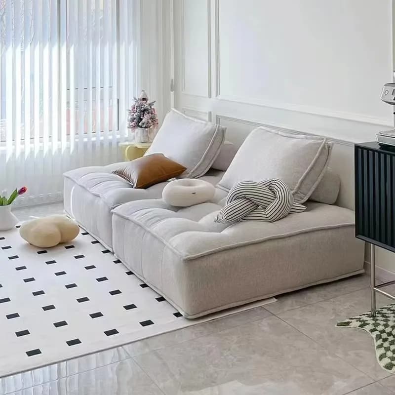 Designer Beige Living Room Sofas Girly Minimalist Sleeper Recliner Living Room Sofas Modern Nordic Divano Moderno Furniture Home
