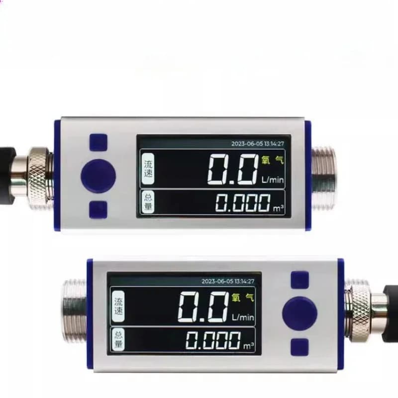 Gas mass flow meter Oxygen compressed air Nitrogen