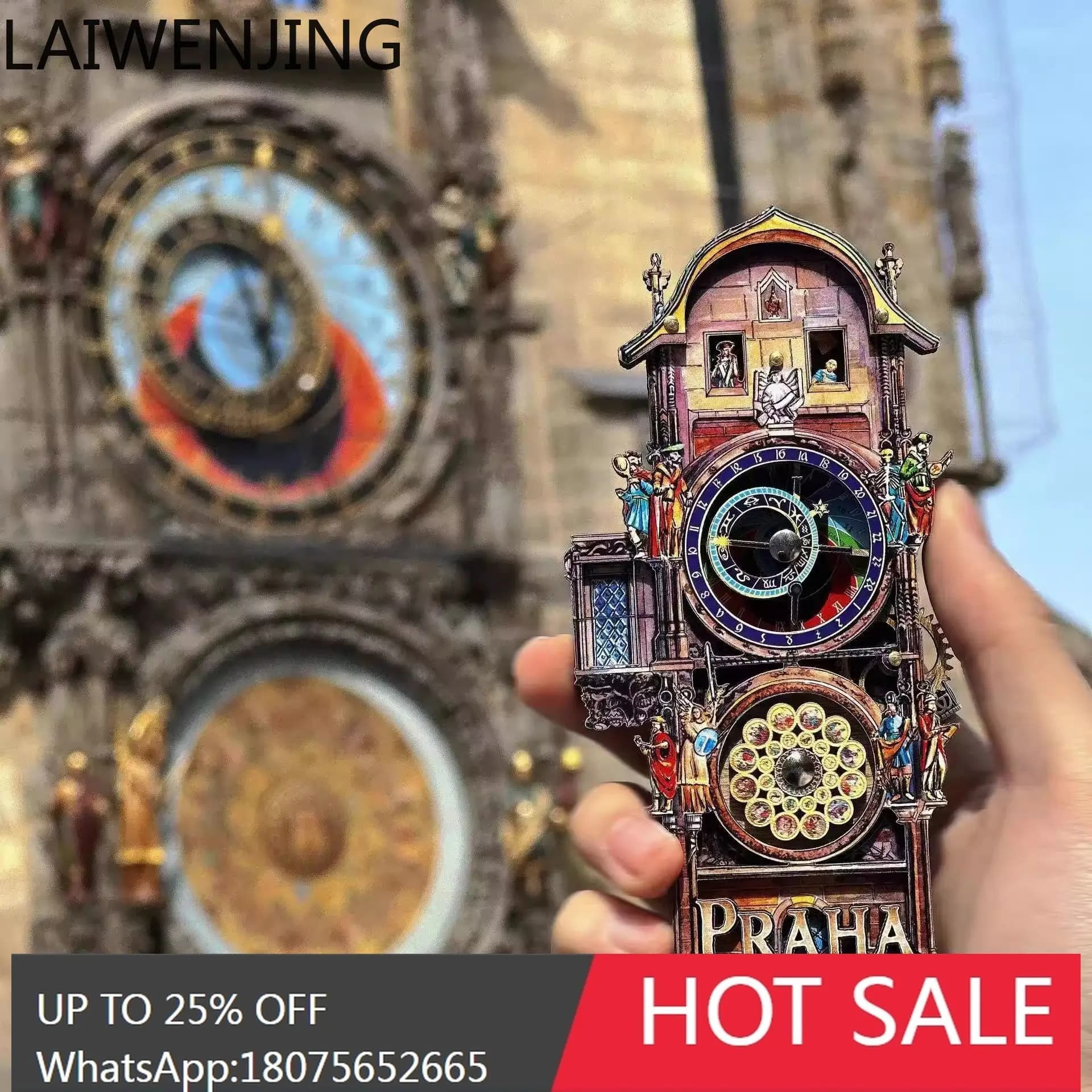 MJY Gear Rotating Refrigerator Magnet Travel Creative Gift Retro