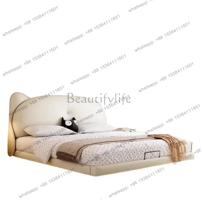 Luxury Double Decoration Bed Bedrooms Accessories Wood Double Bases Frames Bed Sets Style Household Letto Singolo Furniture Home