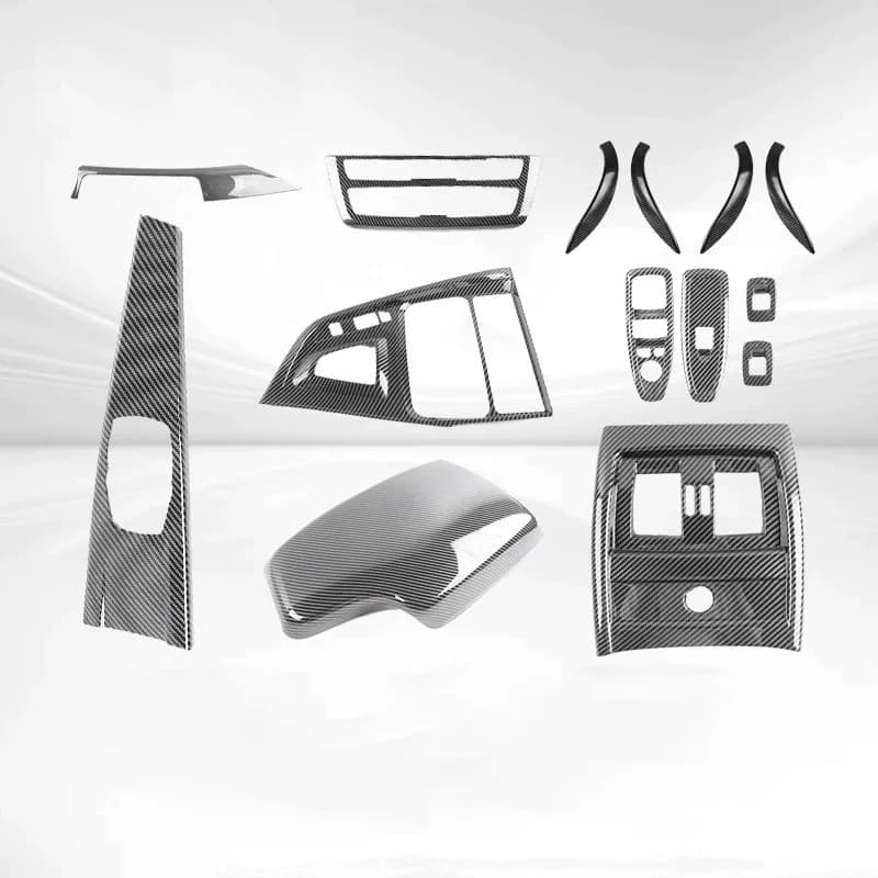 For LHD BMW F30 F31 F32 F36 3 4 Series 2013-2019 Carbon Fiber Pattern Car Gear Shift Panel Cover Dash Interior Trim Accessories