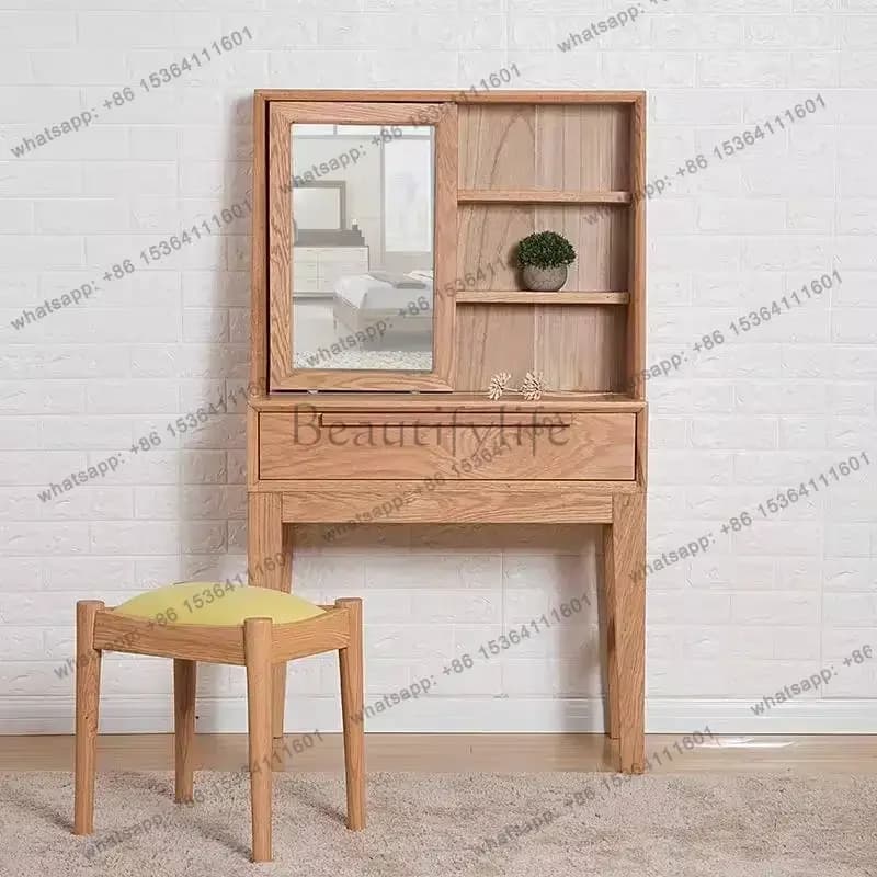FG Modern Simple Dressing Table Storage LongNordic Europa Clothing Dressing Table Drawers Seat Coiffeuse De Chambre Wardrobes
