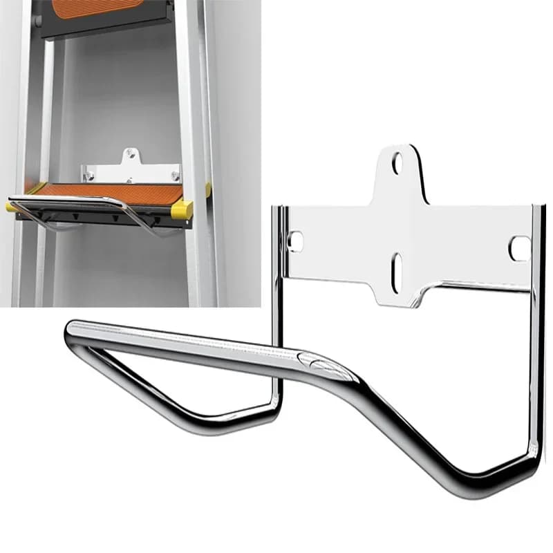Stainless steel ladder hanger wall-mounted garage wall ladder bracket Multifunctional ladder for garage gardens