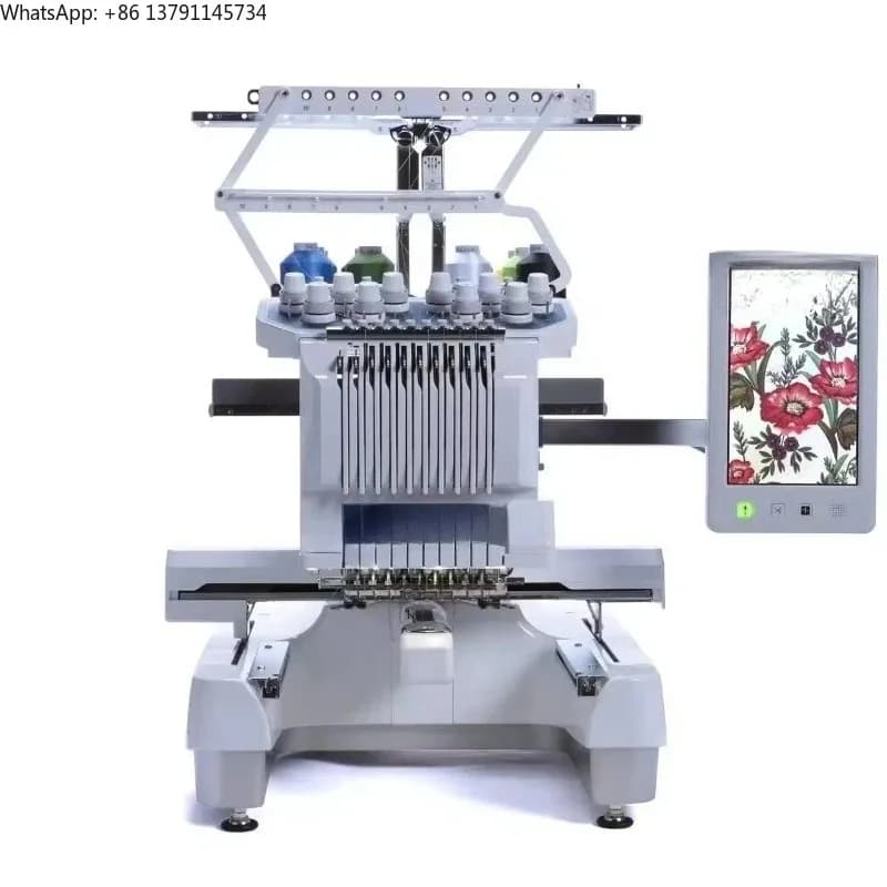 New conditions for industrial flat embroidery machines Manual operation for household use
