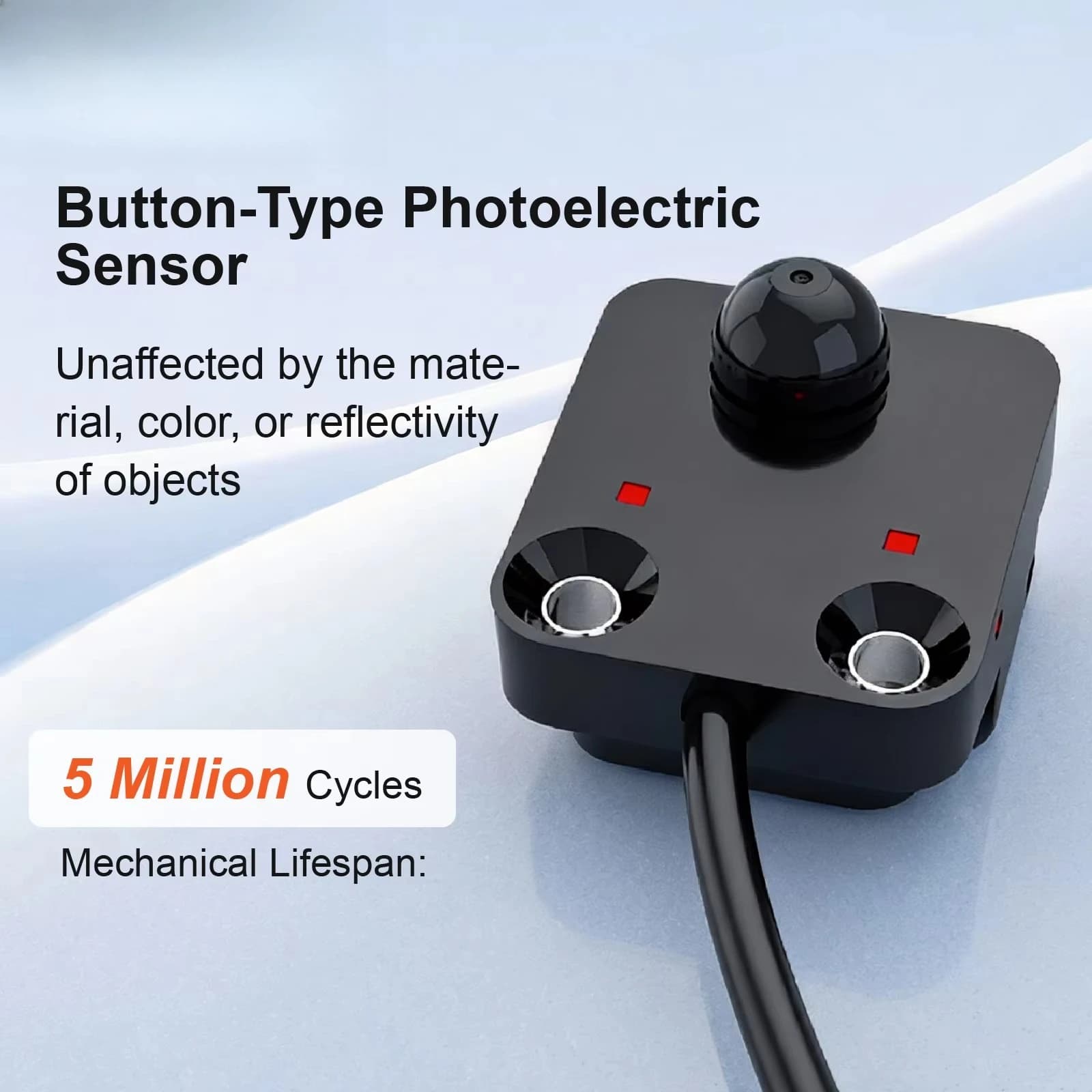 SA801 Button Type Photoelectric Sensor NPN PNP DC12‑24V for Automatic Packaging Equipment Industrial Proximity Sensor