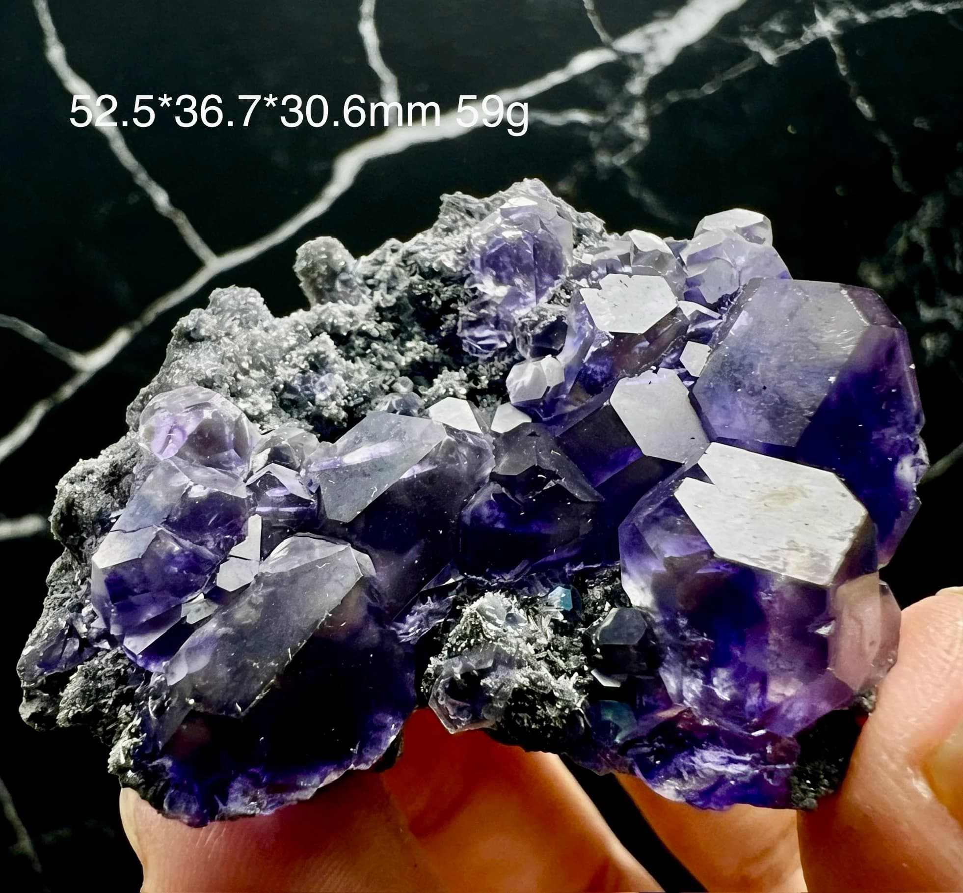 Natural Tanzanite Fluorite Crystal Cluster from Fujian China Rare Mineral Specimen for Home Decoration Meditation Reiki Healing