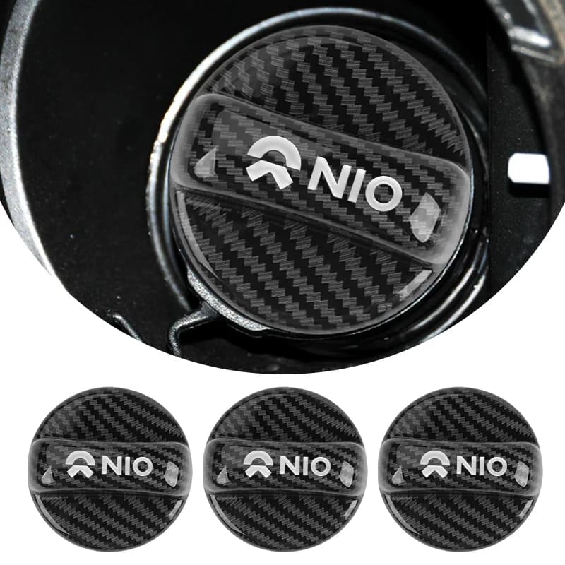 Car Fuel Tank Cap Carbon Fiber Petrol Box Cover Accessories For Nio ES6 EC6 ES8 ES7 ET5 ET7 2003 2023 EP9 EVE 2021 2022 2023