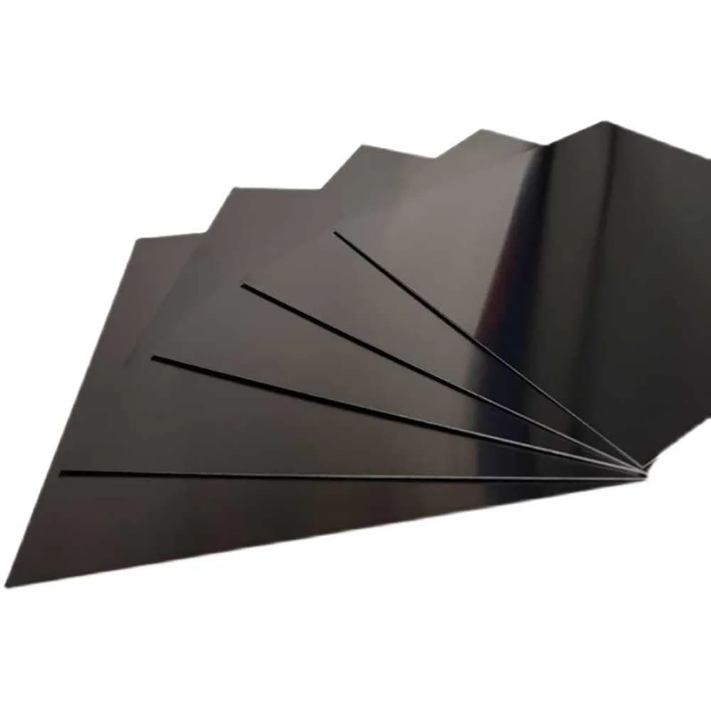 Black Anodized Aluminum Alloy Plate 5052 Aluminum Flat Plate Thickness 0.5/0.8/1/1.5/2mm 100x100mm 200x200mm 200x300mm 300x300mm