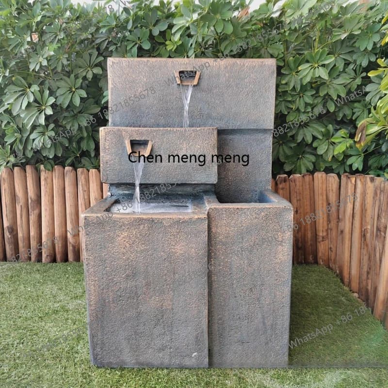 Simple outdoor courtyard indoor flowing water ornament fountain garden crafts