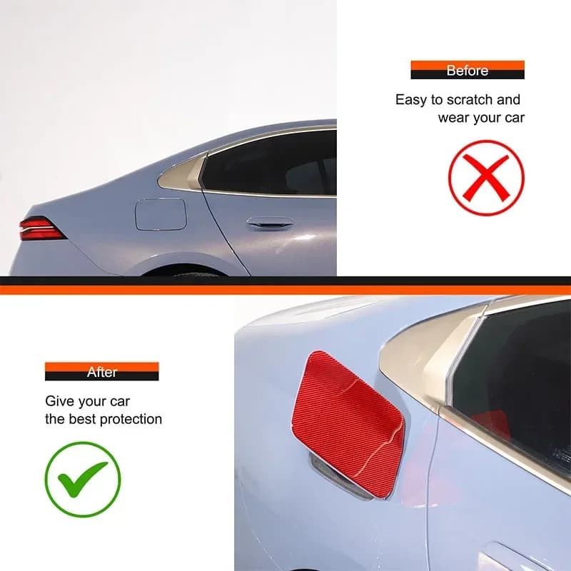For BMW 5 Series G60 2024+ soft Carbon Fiber Exterior Door Fuel Tank Gas Cap Cover Decorative Car Decoration Accessories Sticker