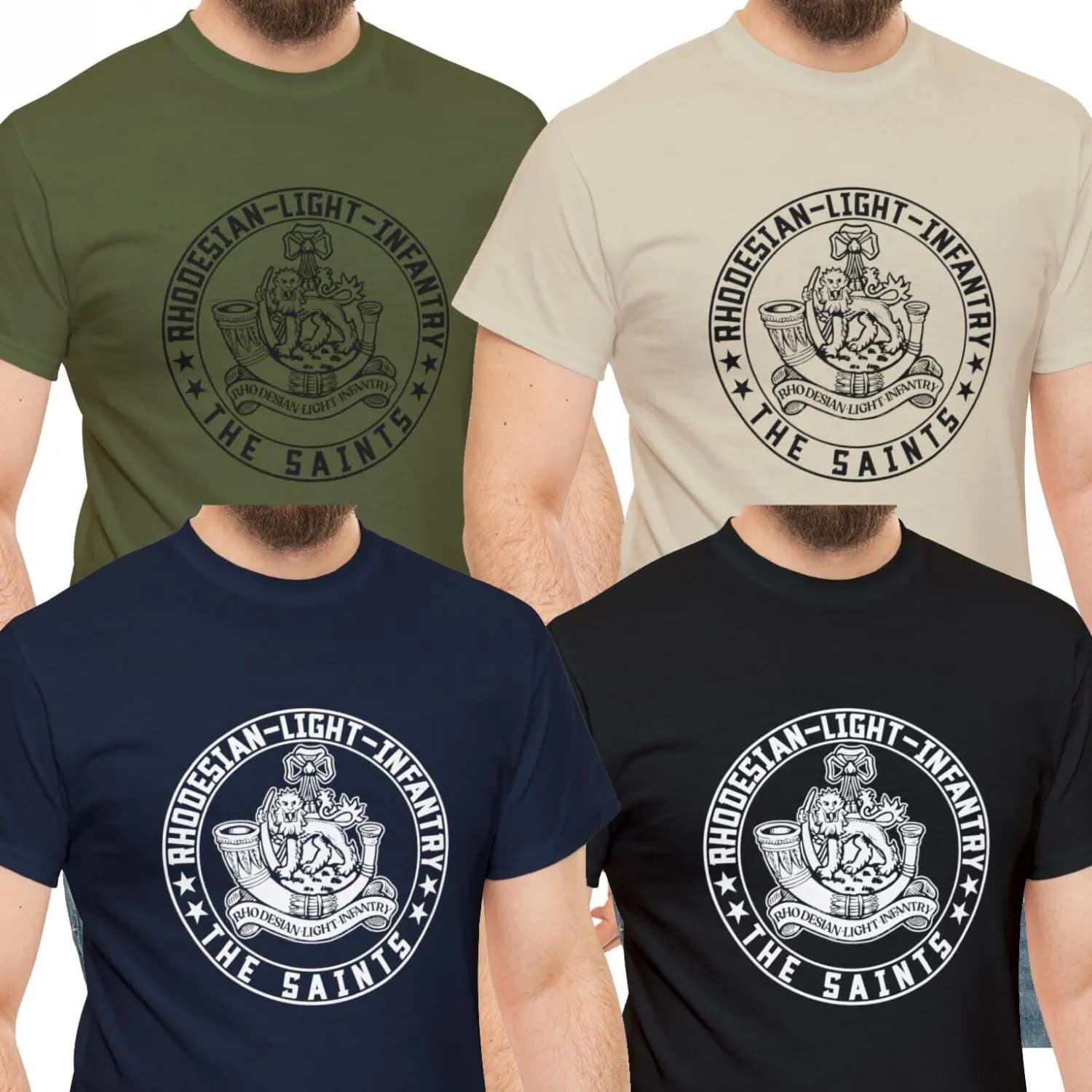 RLI Commando Rhodesian Light Infantry Men T-Shirt Short Sleeve Casual 100% Cotton Shirt