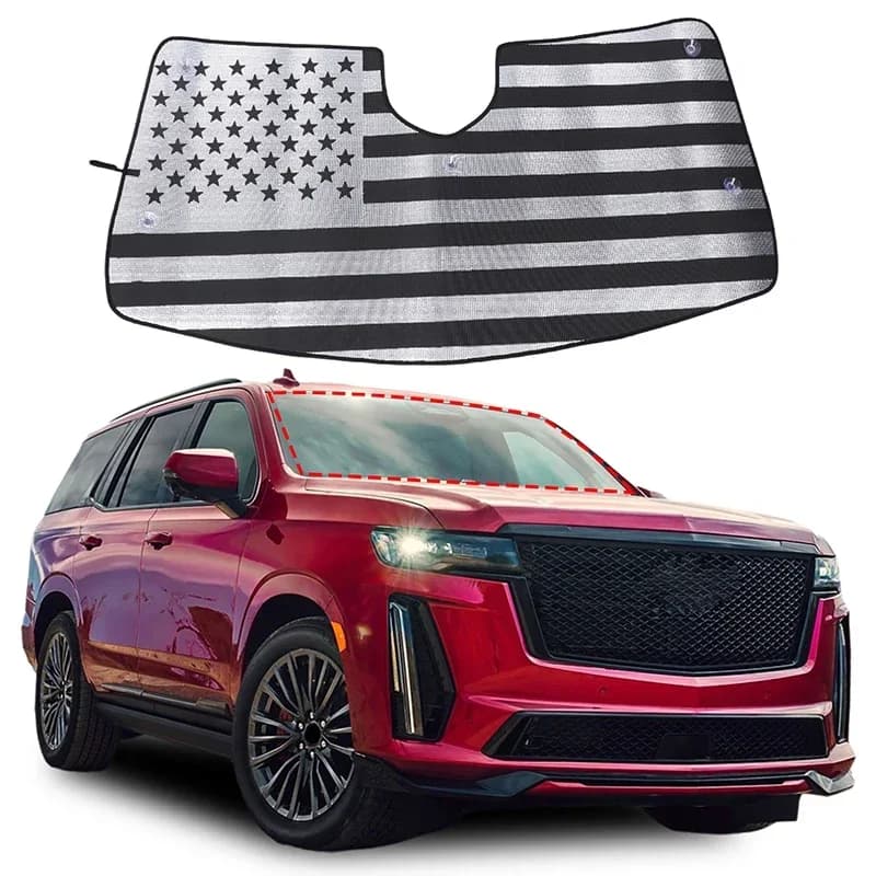 For Cadillac Escalade 2021-2024 Aluminum Foil/Silver Tape Car Front Windshield UV Sunshade Car Interior Protection Accessories