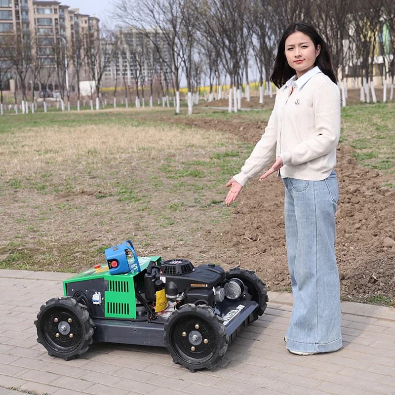 AWY-500w Garden crawler robot lawn mower, self-propelled zero-steering autonomous remote control lawn mower
