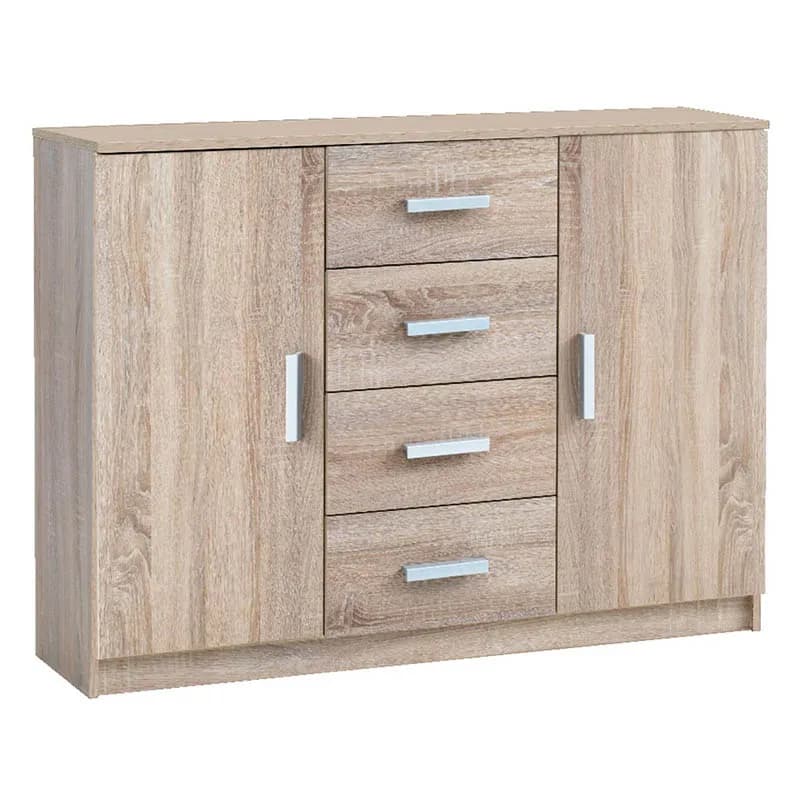 xx-Modern 2 Door Oak Wood Living Room Buffet Cabinet Sideboard^
