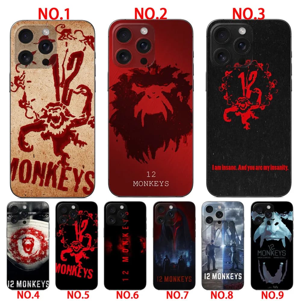 American Tv series 12 Monkeys soft case  for iPhone 12 Pro 12 Pro Max 13 13 Mini 13 Pro 13 Pro Max