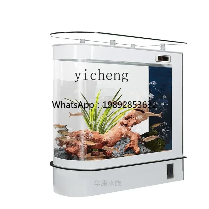 DDZK light luxury fish tank living room small floor-to-ceiling household large screen partition entrance free of water change