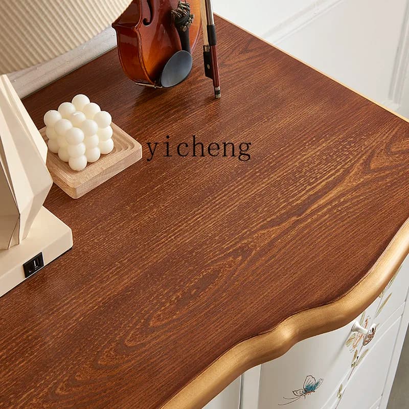 DSA solid wood nine-chest cabinet light luxury painted entrance modern living room storage bedroom storage white cabinet