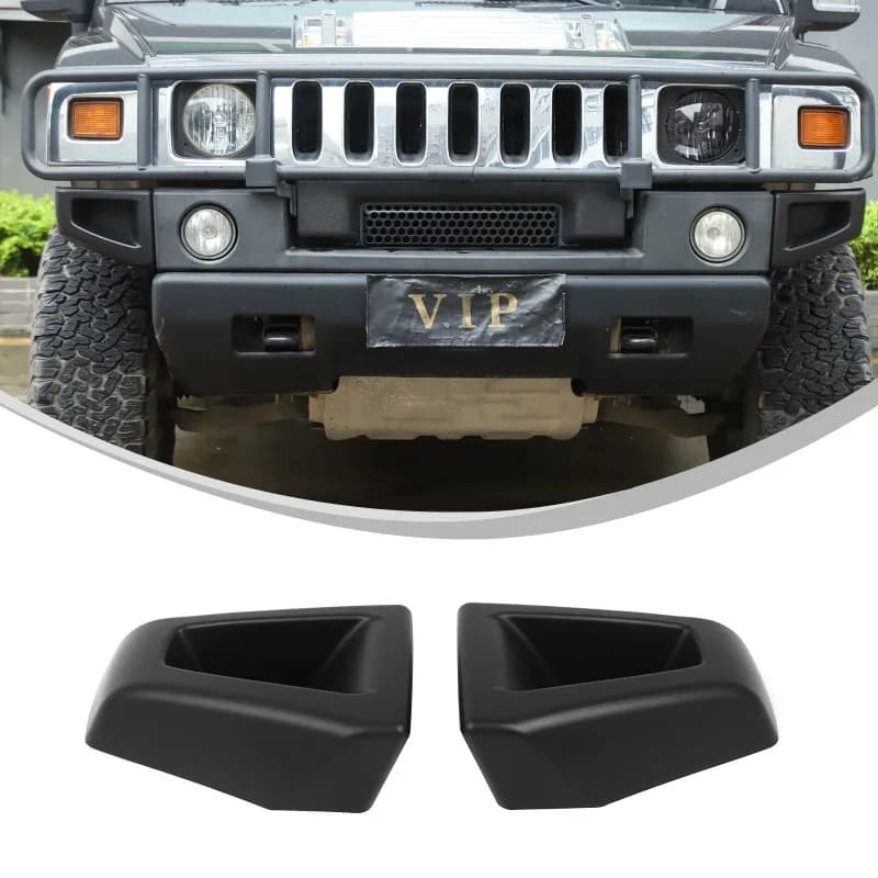 Front Bumper Corner Guards Replacement for 2003-2009 Hummer H2  Front Bumper Corner Trim ABS Car Accessories
