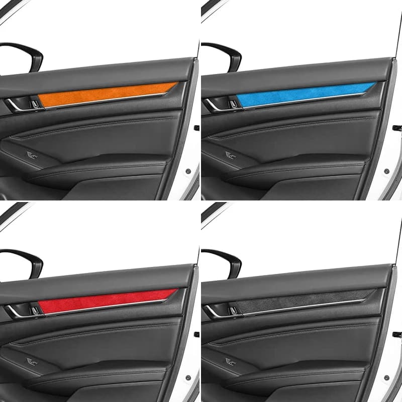 Made of Alcantara For Honda Accord 10th Gen Facelift & INSPIRE Car Interior Door Panels Armrest Cover Protective Trim Accessory