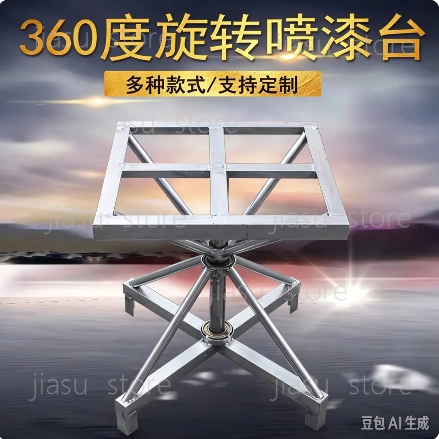 360-Degree Rotating Furniture Painting  Table Paint Rack Turntable Spray Platform Packing Workbench Rotary