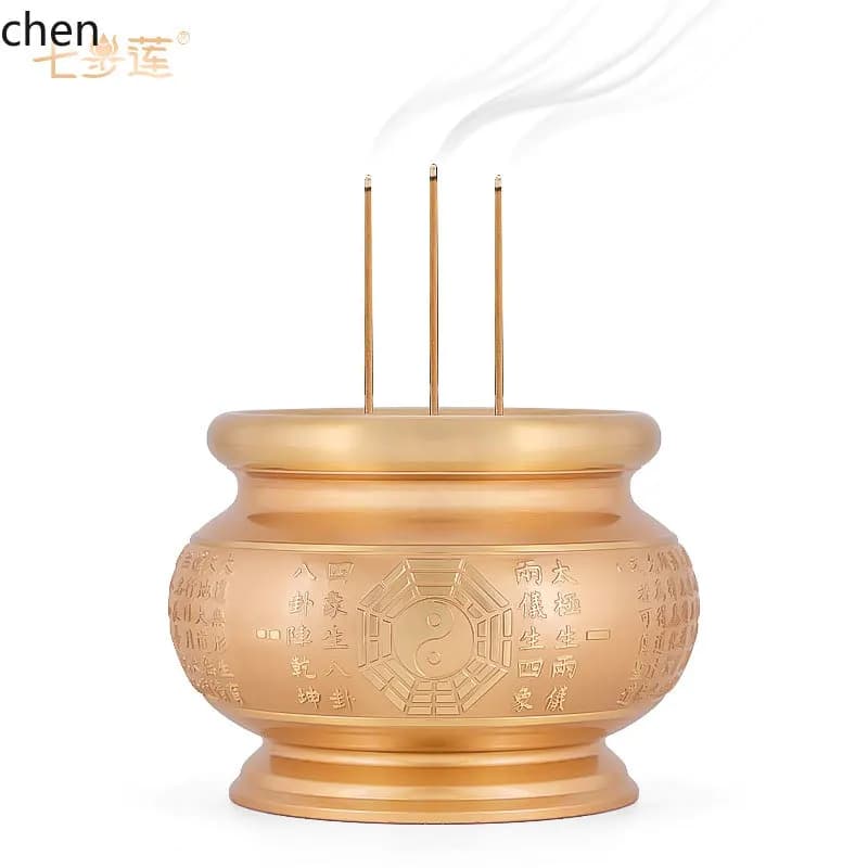 YFY  Shangxiang incense burner, everyone's household copper incense burner, all-copper indoor line incense burner ornament