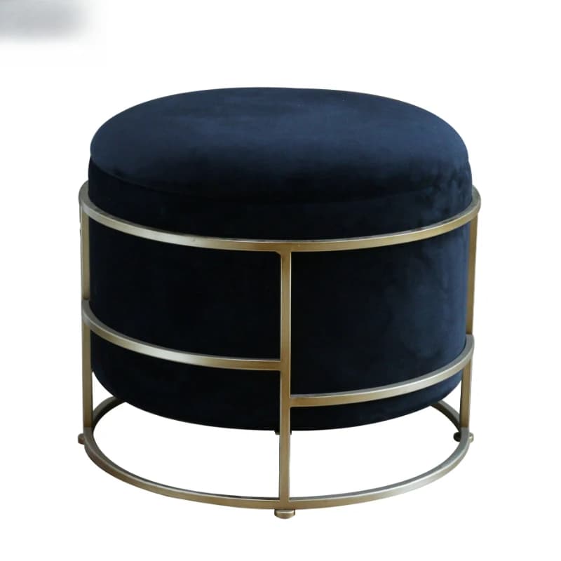 New Design Color Fabric Fashion Footstool Gold Footstool Storage Footstool