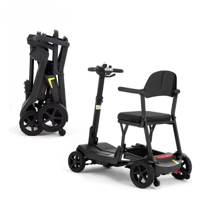 Folding electric scooter, electric four-wheeler, elderly power scooter