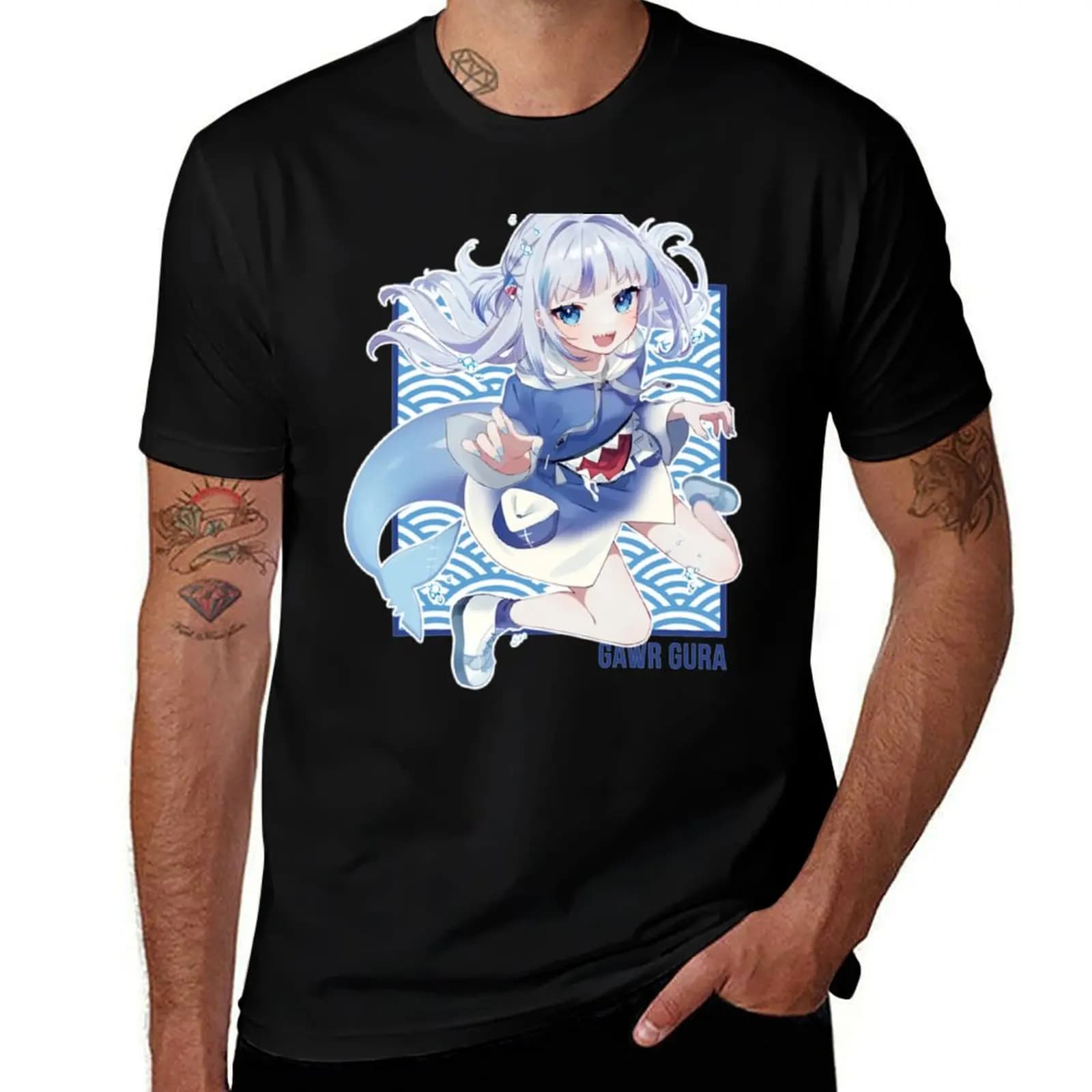 Gawr Gura Hololive T-Shirt Quick Dry Travel T-Shirt