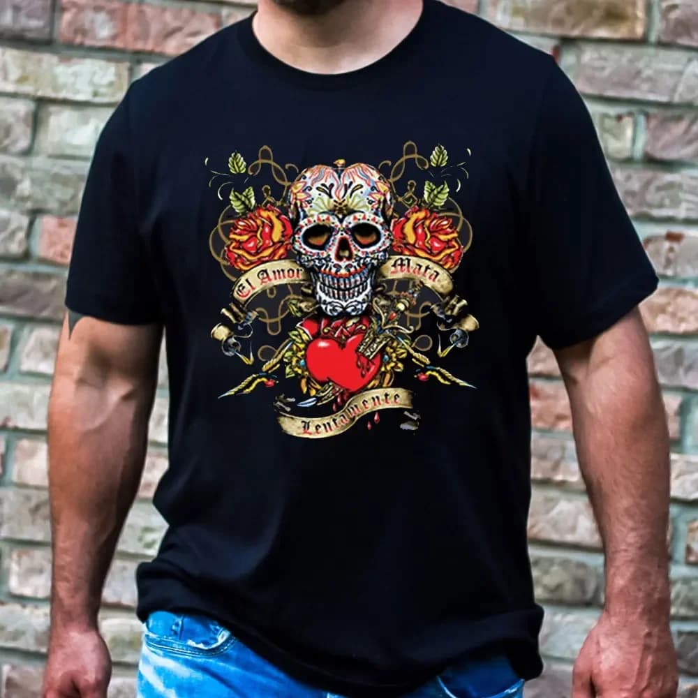 Dia De Los Muertos Skeleton Ride Dinosaur Boy Men's Mexican party T-shirt  Men Women Clothing Graphic T Shirts Cotton Tee Tops