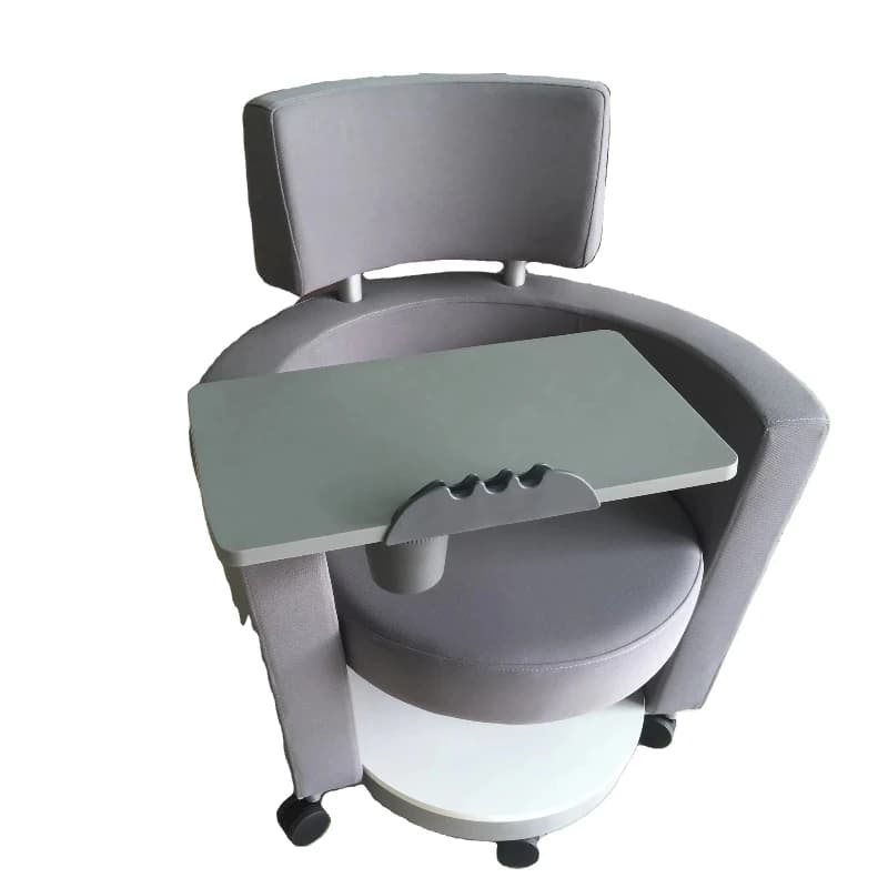 Mesh sofa chair/office furniture/movable chair with desk and writing board in conference training room