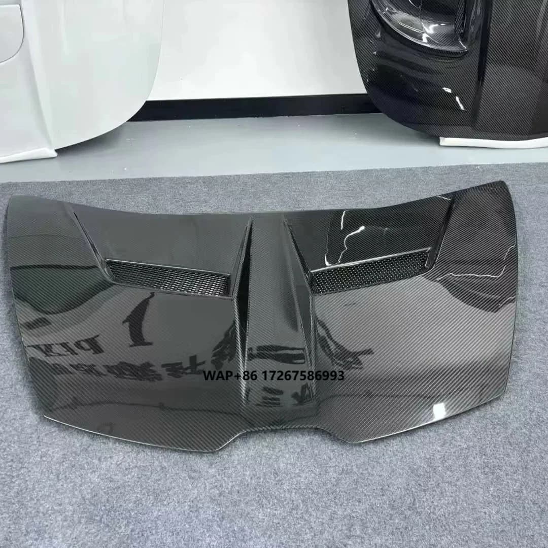 High Quality V-Type Carbon Fiber Perforated Engine Hood Modified for 2014-2018 for  Huracan LP580 LP610 New Condition