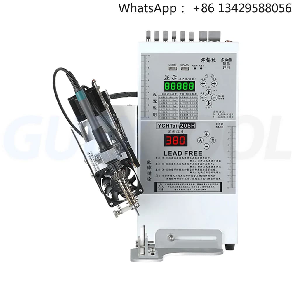 Semi Automatic Soldering Machine Foot Operated Soldering Wire Machine USB Aviation Plug Soldering Iron