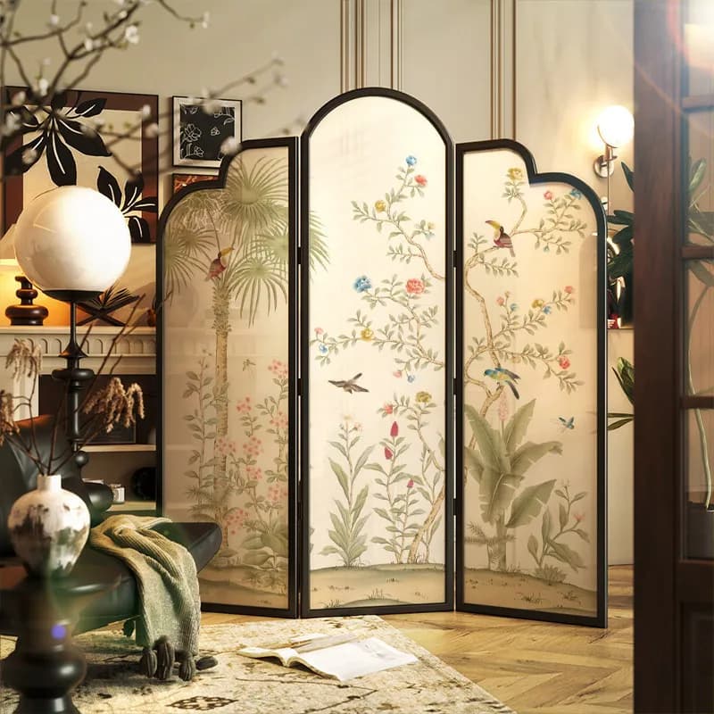 DSA removable folding screen entrance is directly opposite the entrance, medium antique furniture folding screen partition  room