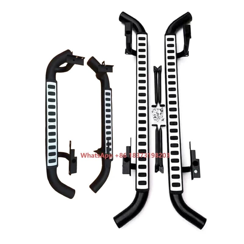 2 Doors/4 Doors Outside Side Step Pedal Bar Running Board Fit for Old Defender 90/110 Side Pedals Car Accessories