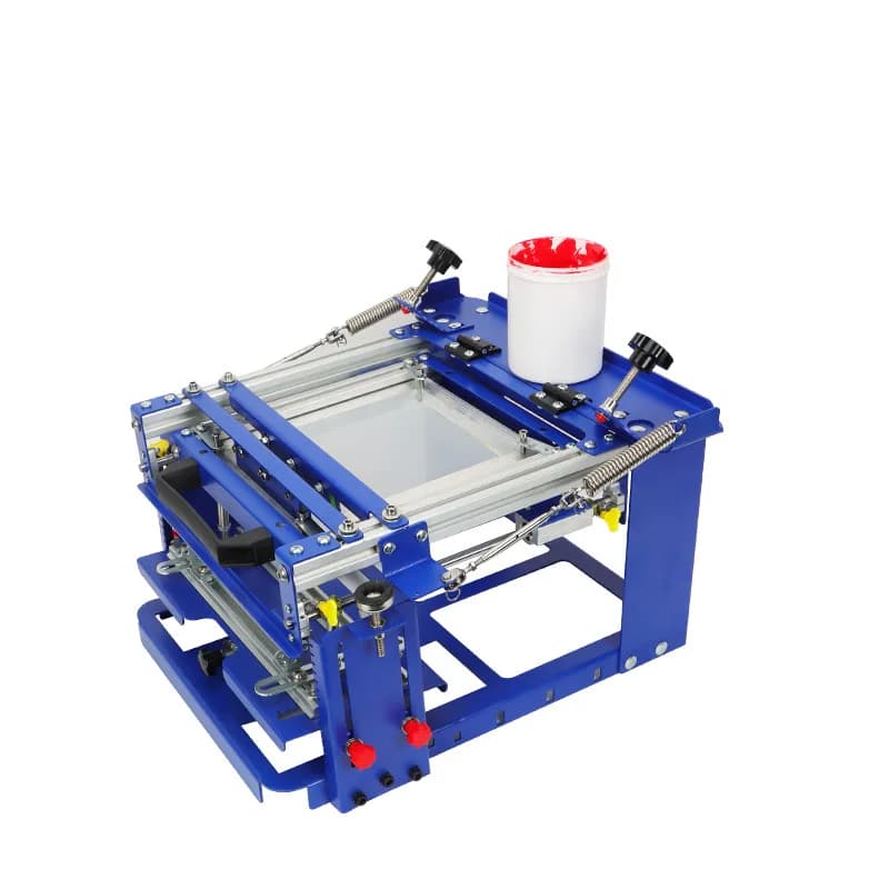 Manual curved screen printing machine, desktop small, curved screen printing machine