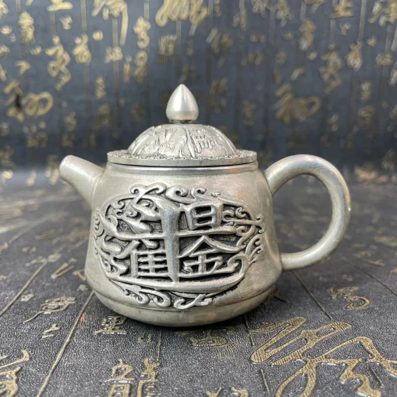 Antique Crafts Old-fashioned Republic of China Yuan Year Wealth and Prosperity Copper Crafts Ornament Antique Collection