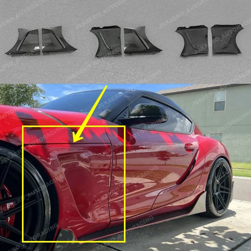 For Toyota Supra A90 MK5 Front Fender Mudguards Bodykits Carbon Fiber Mud Guards car BodyKits