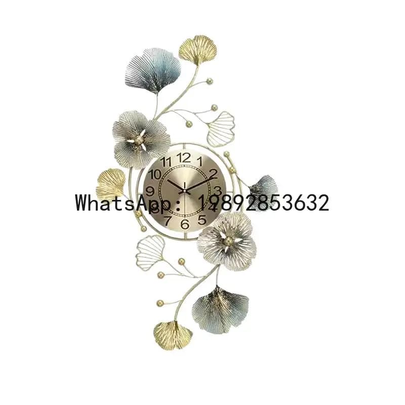PYJ metal wall clock living room clock for wall-mounted creativity