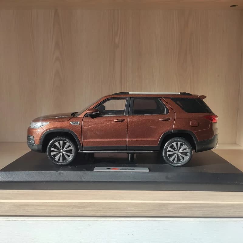Fast Delivery Orange CS95 Alloy Car Model Chang'an 2017 Tabletop Decoration Collection Micromodel Brown 1:18