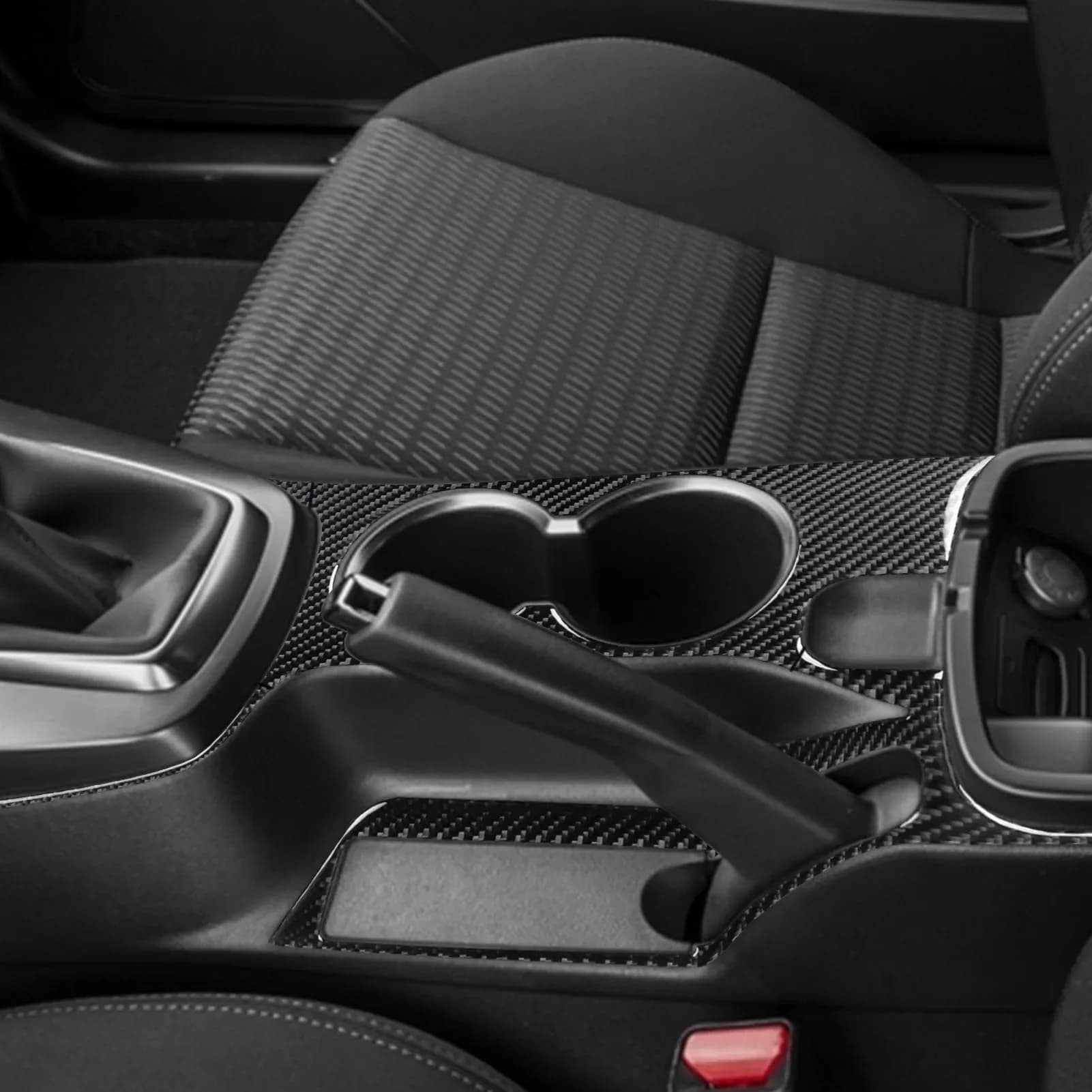 For Hyundai Genesis Coupe 2013-2016 Carbon Fiber Center Console Gear Decorative Panel Interior Car Accessories Cover Stickers