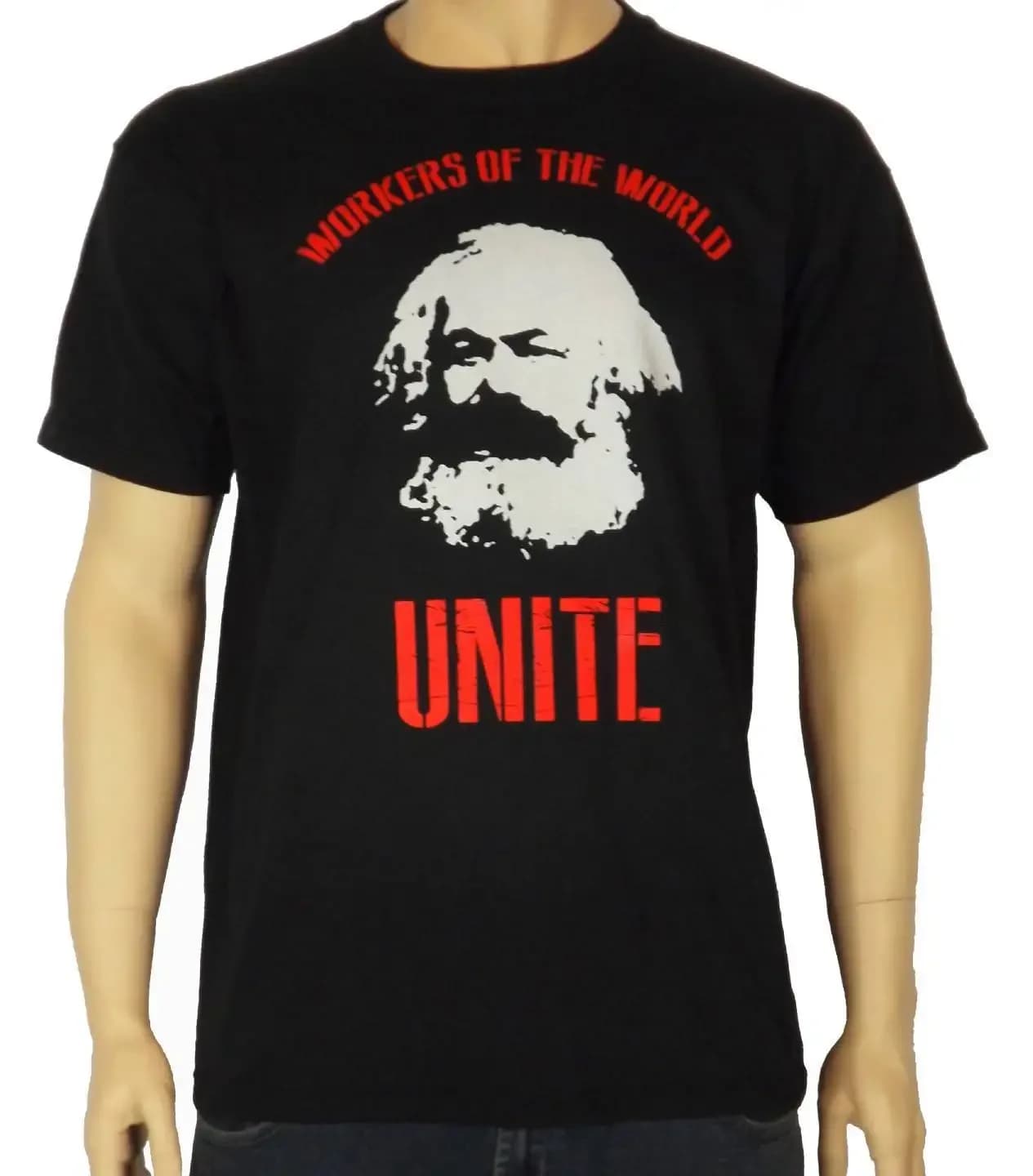 Karl Marx Unite Marxist Communist Socialist T-Shirt 100% Cotton O-Neck Summer Short Sleeve Casual Mens T-shirt Size S-3XL