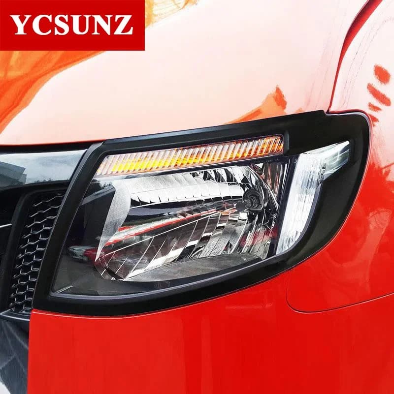 Car Accessories ABS Head Light Cover Surrouds For Ford Ranger Wildtrak T6 2012 2013 2014 Pickup Truck YCSUNZ